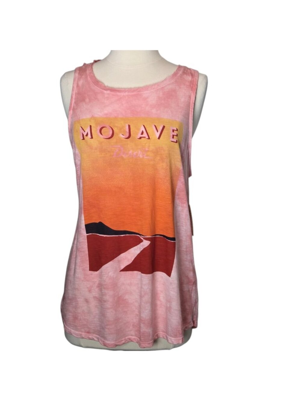 Lucky Desertcore Southwestern Pink Boho Mojave Lightweight Muscle Tank Graphic